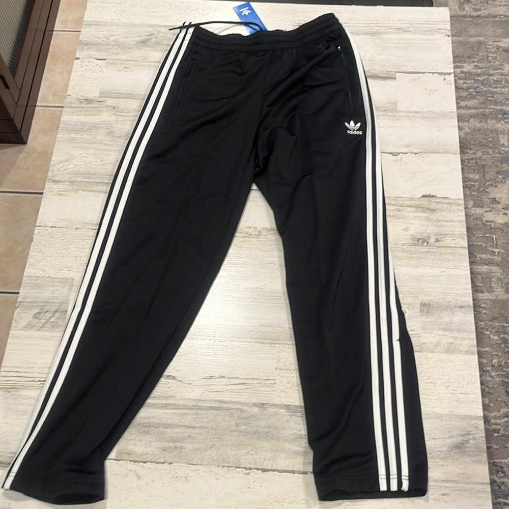 Black adidas joggers